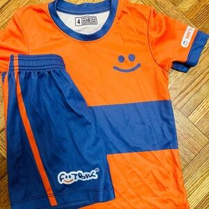 Kids Smiley Orange and Blue Costume Set